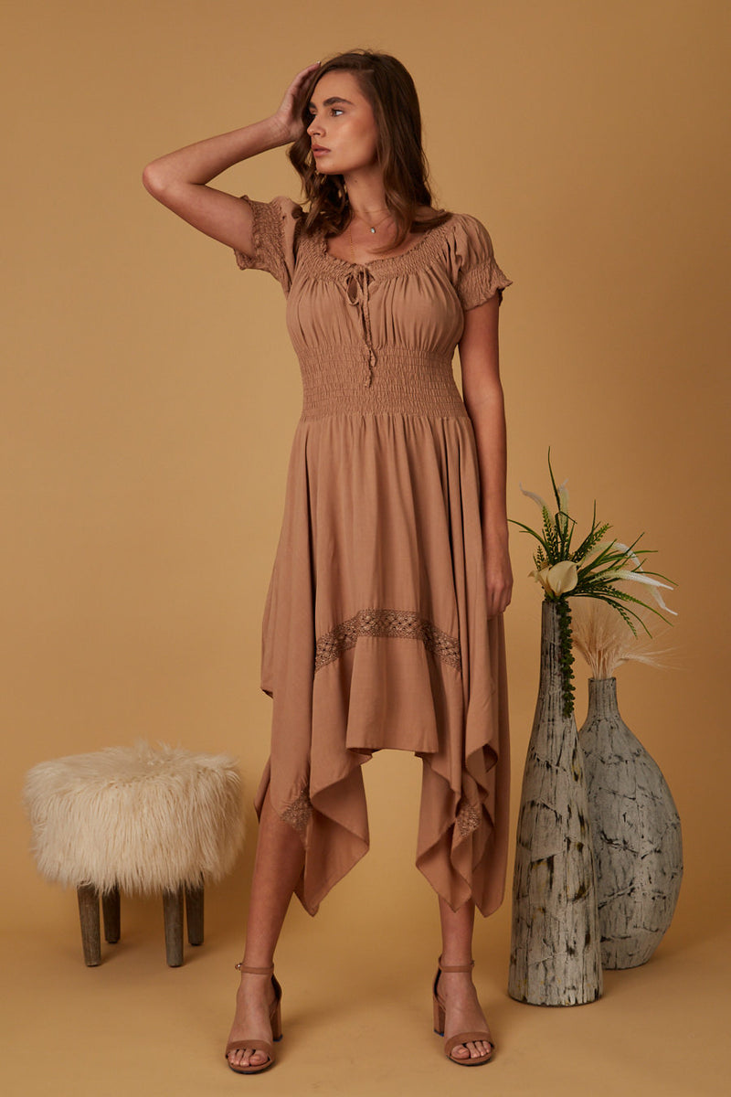 diana boho dress Diana Lace & Chiffon Wedding Dress