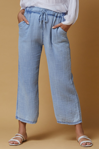 Soft and Cozy summer pants. Color blue